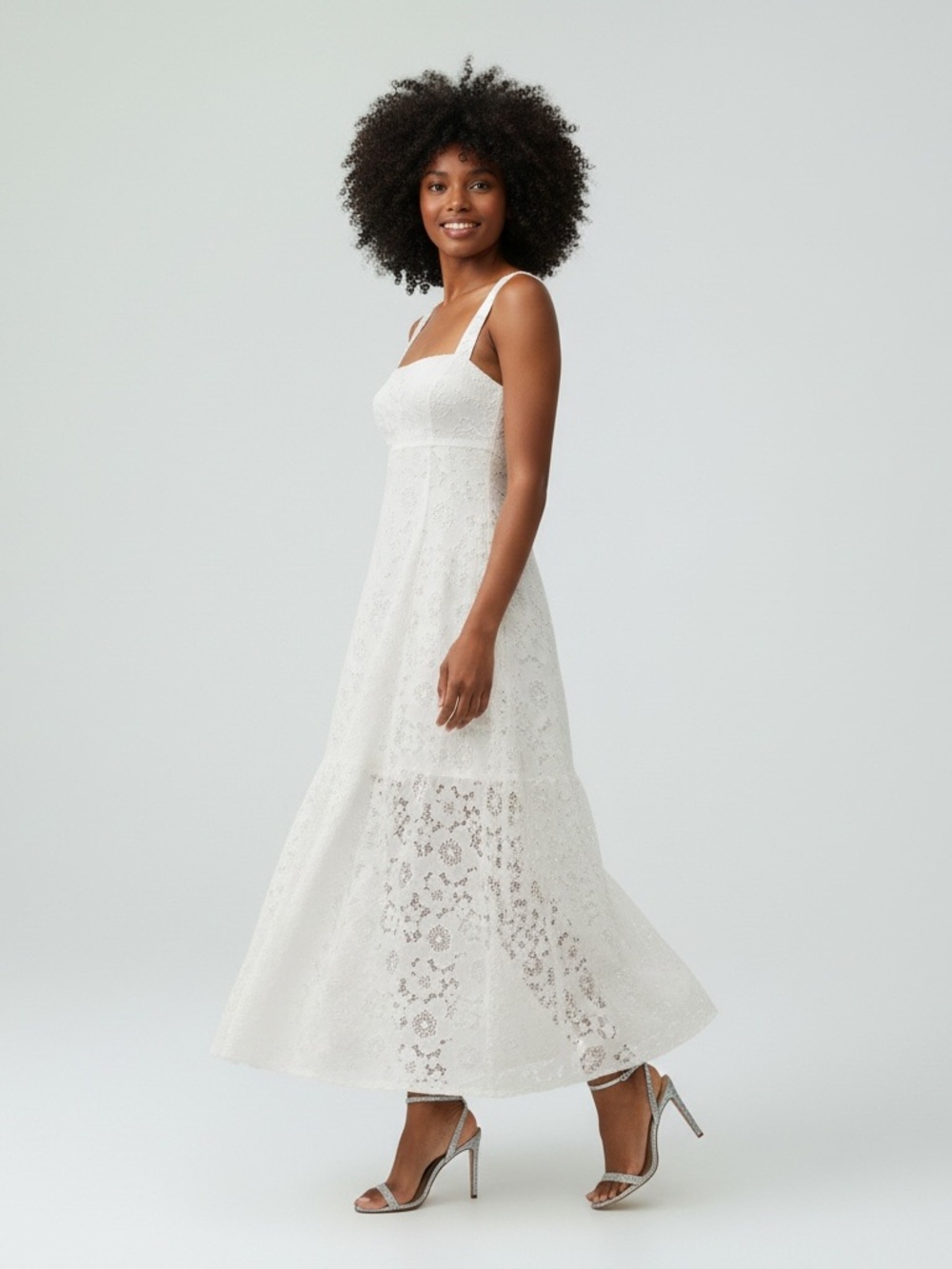 NWT Hill House White Lace Rowena Maxi Dress - XXL